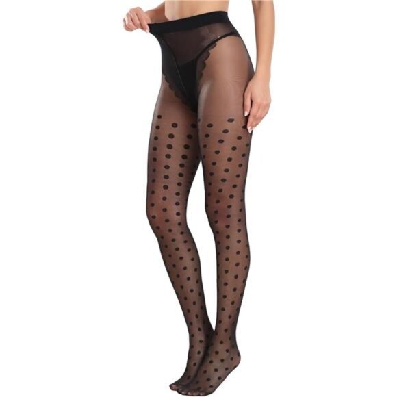 Women's Sheer Patterned Tights Stockings 20 Denier Pantyhose Nylons - Picture 5 of 5